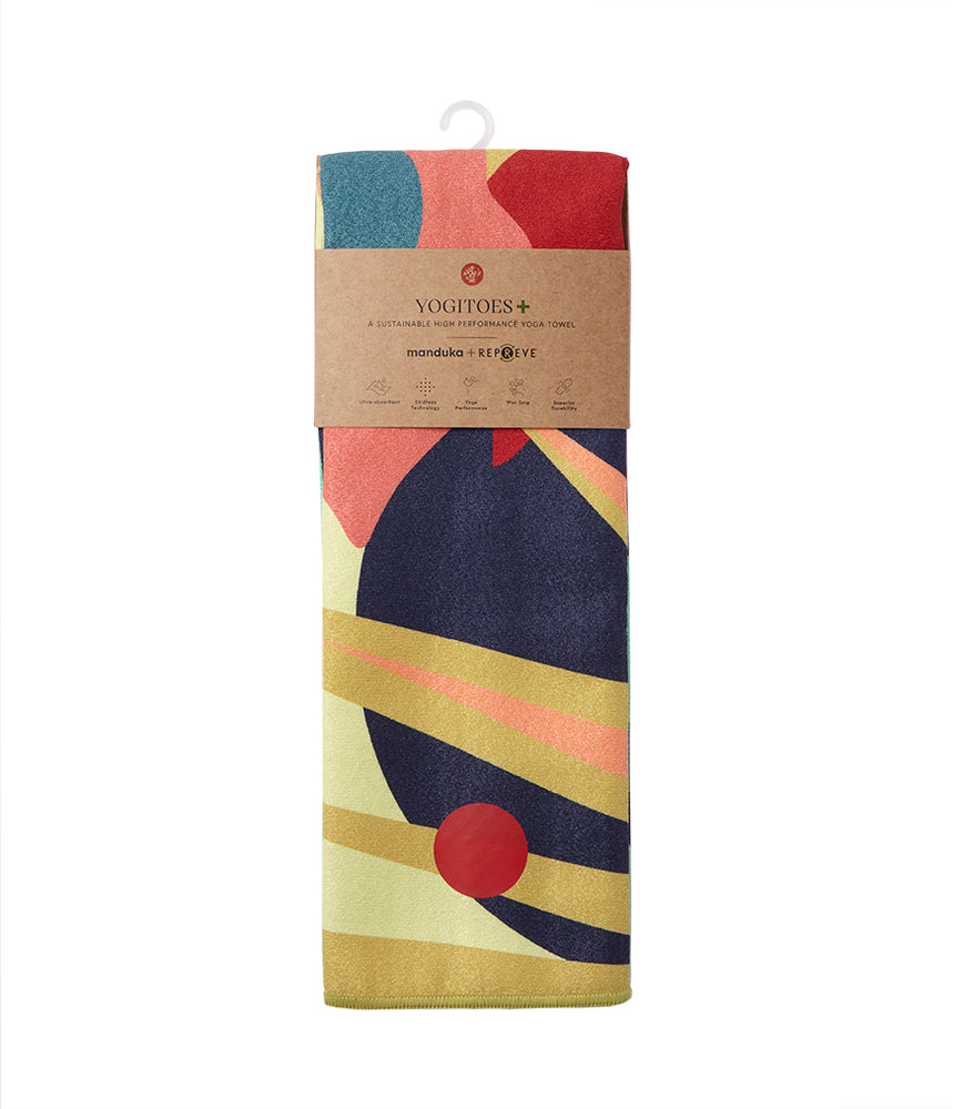 Manduka Yogitoes Plus Repreve Yoga Mat Towel 71'' - Hot Flora 3.0